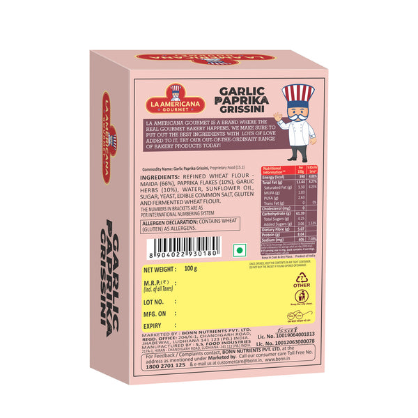 Garlic Paprika Grissini 100g