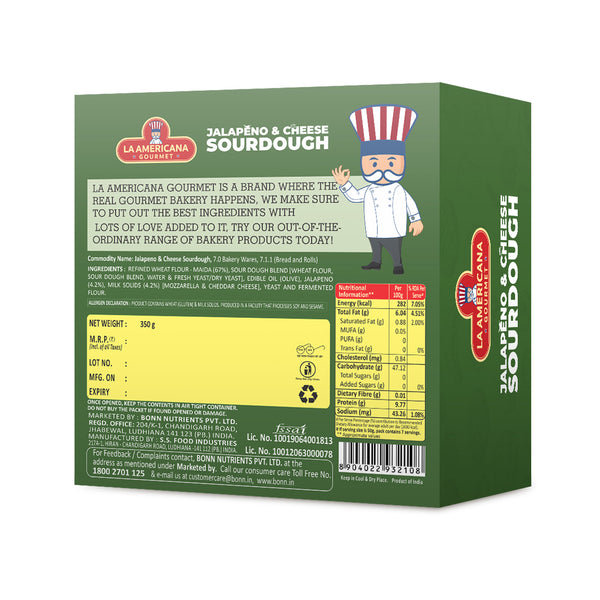 Jalapeno & Cheese Sourdough 350g