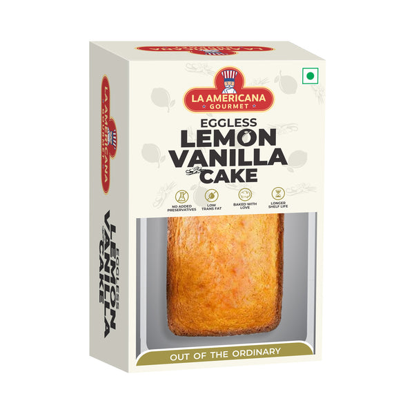 Eggless Lemon Vanilla Cake 200g